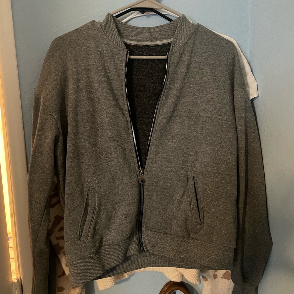 Tyler Jacobs x Feel the Piece Zipper Jacket Gray